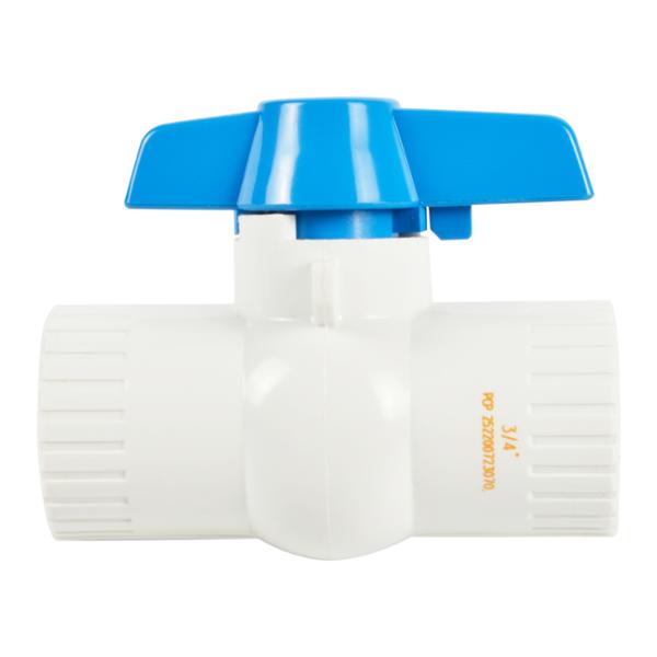 VÁLVULA ESFÉRICA MANUAL 3/4" DE PVC HIDRÁULICO