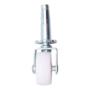RUEDAS GIRATORIAS CON COJINETE DE 1 1/4 DE PULGADA BLANCO 4 PIEZAS