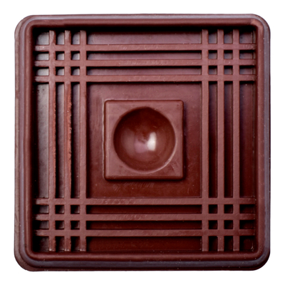 COPAS DE GOMA 5 X 5 CM CAFÉ 4 PIEZAS