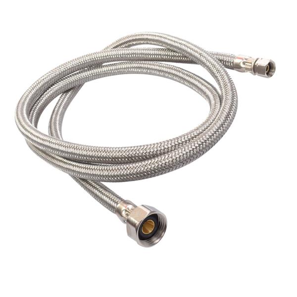 MANGUERA FLEXIBLE AGUA PVC 1.5 M 1/2 X 1/4
