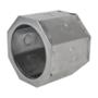 BOTE INTEGRAL LIGERO OCTAGONAL 12 X 12 CM PLATA