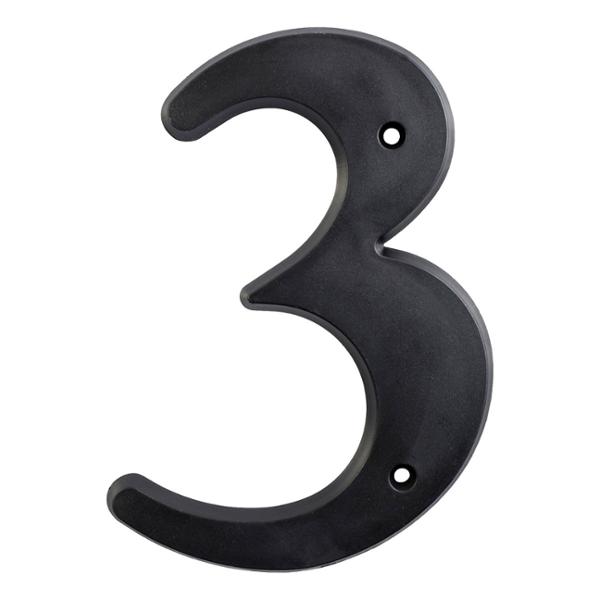 NÚMERO 3 EN PLÁSTICO 15.24 CM