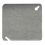 TAPA CIEGA CUADRADA DE 4 X 4 PULGADAS GRIS