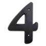 NÚMERO 4 EN PLÁSTICO 15.24 CM
