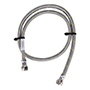 MANGUERA FLEXIBLE PARA GAS LP Y NATURAL DE ACERO 1M 3/8"