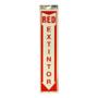 LETRERO AUTOADHESIVO PARA PARED "RED EXTINTOR" DE 46 X 10.2 CM