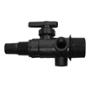MULTICONECTOR CON LLAVE PARA TINACO 18.5 CM DE PVC NEGRO
