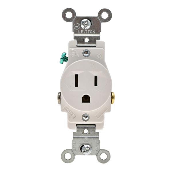 CONTACTO SENCILLO 5.8 X 3.5 X 2.7 CM BLANCO LEVITON