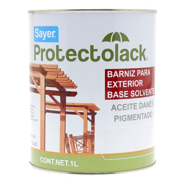 BARNIZ BASE ACEITE PARA MUEBLES EXTERIOR TRANSPARENTE MATE PROTECCION UV 1 L