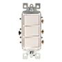INTERRUPTOR TRIPLE BLANCO LEVITON