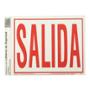 LETRERO DE PLÁSTICO PARA PARED "SALIDA" DE 25.4 X 20.2 CM