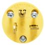 CLAVIJA REDONDA 250 VOLTS GRIS LEVITON