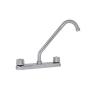 LLAVE PARA FREGADERO DUOMANDO CROMO CUELLO GIRATORIO 8" 3 ORIFICIOS