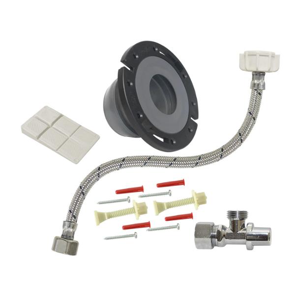 PAQUETE PARA INSTALACIÓN DE SANITARIO GRIS COFLEX