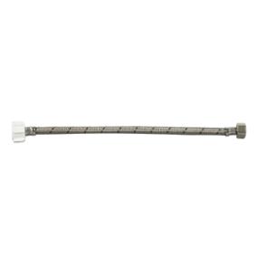 MANGUERA FLEXIBLE PARA AGUA DE ACERO 0.35M 1/2" X 7/8"
