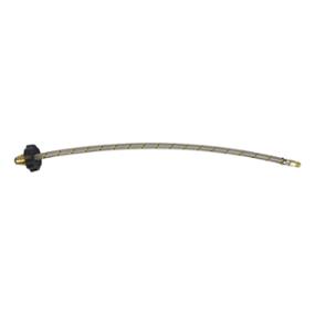 MANGUERA FLEXIBLE PARA GAS LP DE ACERO 0.55M 1/4"