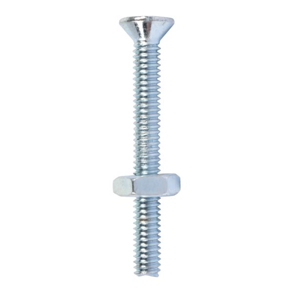6 TORNILLOS PARA MÁQUINA 5.1 X .635 CM PLATA