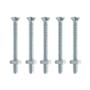 5 TORNILLOS PARA MÁQUINAS 2 PULGADAS PLATA
