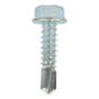 30 TORNILLOS HEXAGONAL AUTOPERFORANTE RONDANA1/4 X 1 PULGADA PLATA