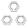TUERCA HEXAGONAL 1/2 PULGADA PLATA 3 PIEZAS