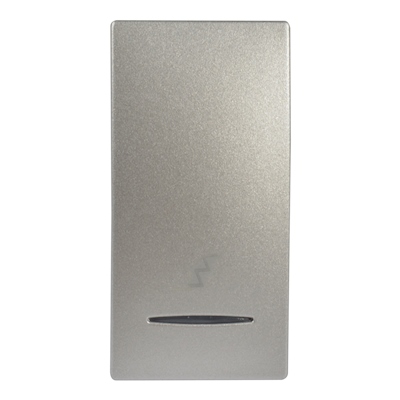 INTERRUPTOR DE 3 VÍAS ALUMINIO 127 VCA 10A CON LUZ PILOTO LINEA UNICA