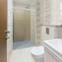CANCEL PARA BAÑO CORREDIZO DOBLE PERFIL PLATA VIDRIO TRANSPARENTE 126 A 130 X 187 CM ALUMINIO