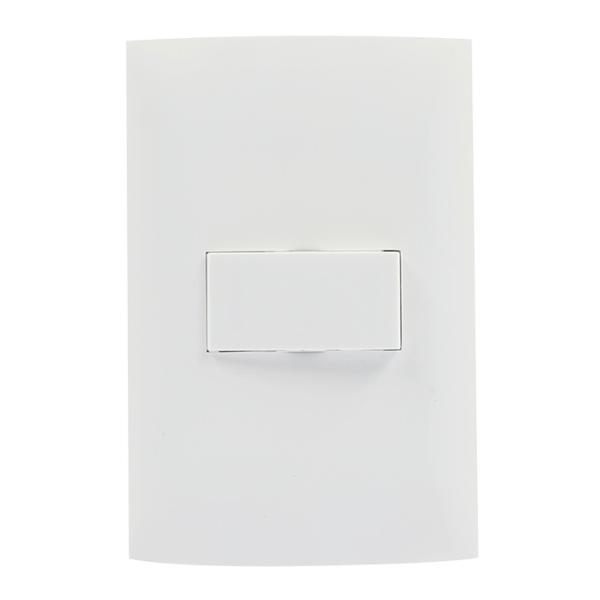 INTERRUPTOR SENCILLO CON PLACA BLANCO LEVITON
