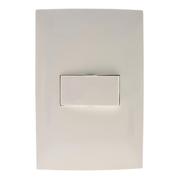 PLACA CON 1 INTERRUPTOR DE 3 VÍAS BLANCO LEVITON CIEN