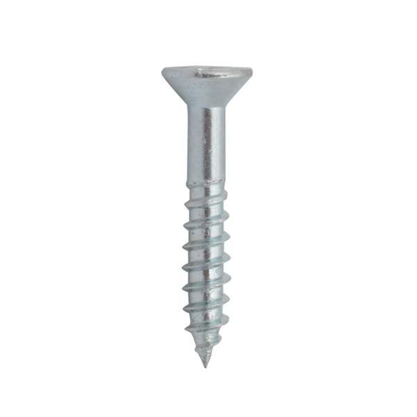 BOLSA DE 10 TORNILLOS PARA MADERA DE 1 PULGADA PLATA