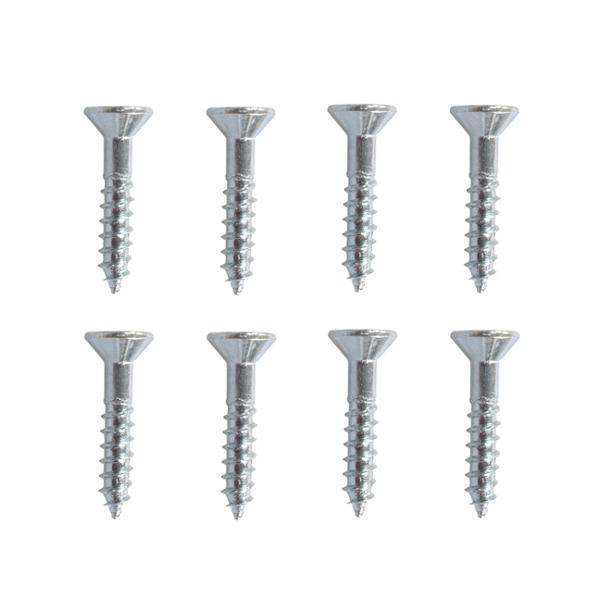 BOLSA DE 8 TORNILLOS PARA MADERA DE 1 PULGADA PLATA