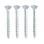 BOLSA DE 4 TORNILLOS PARA MADERA 2 PULGADAS PLATA
