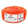 POLIFLEX NARANJA 1" ROLLO 15M
