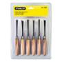 JUEGO DE GURBIAS 6 PIEZAS PARA MADERA Y ARTESANIAS STANLEY