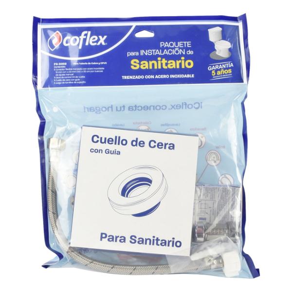 PAQUETE DE INSTALACIÓN PARA SANITARIO DE TUBERIA DE COBRE Y CPVC GRIS COFLEX 4 PIEZAS