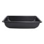 CHAROLA PARA MEZCLAR MATERIALES BASE ANGOSTA CURVA PLÁSTICO RESISTENTE 20 X 91 NEGRO