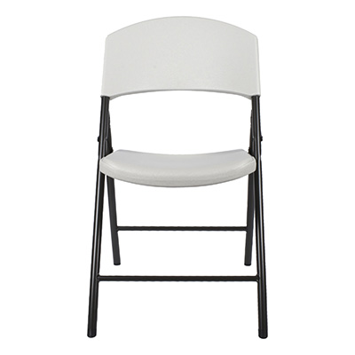 SILLA PLEGABLE DE JARDÍN 57.2 X 49.3 X 83.8 CM PLÁSTICO Y METAL BEIGE