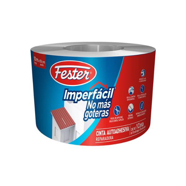 IMPERMEABILIZANTE ASFALTICO IMPERFACIL MAS DE 2 AÑOS AUTOADHESIVO SECADO INMEDIATO ALUMINIO 10 M