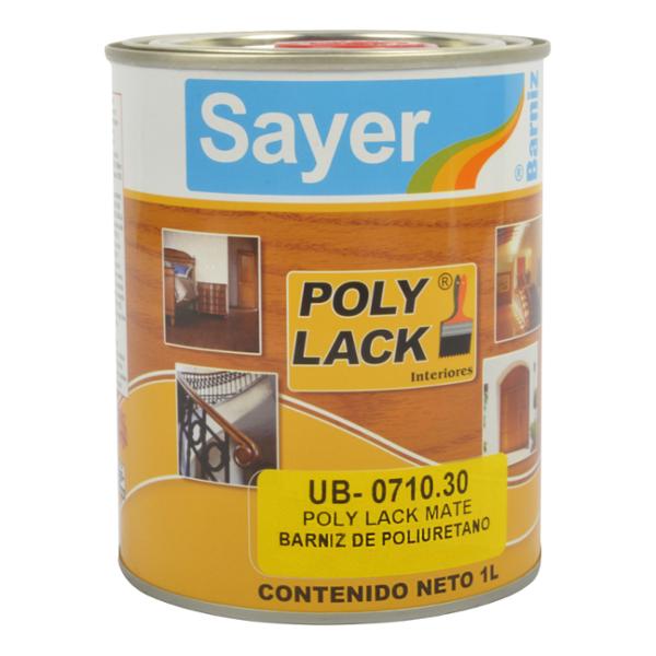 BARNIZ POLIURETANO PARA MUEBLES MATE ALTA RESISTENCIA TRANSPARENTE 1 L