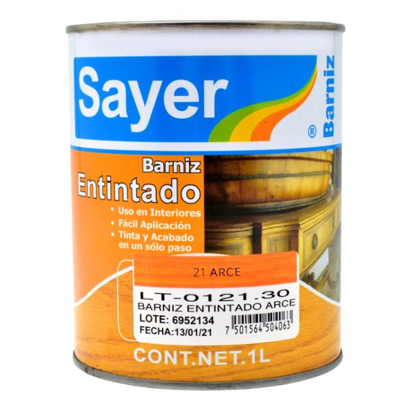 BARNIZ ENTINTADO PARA MUEBLES BRILLANTE REALCE DE VETA 1 L