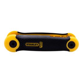 JUEGO DE LLAVES HEXAGONALES STANLEY 9 PIEZAS PLEGABLE SAE