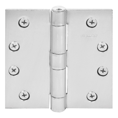 BISAGRA CABEZA MEDIA BOLA 10.16 X 10.16 CM PLATA 2 PIEZAS