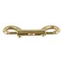 GANCHO DOBLE CIERRE CON PERNO METAL DORADO 8.8 CM