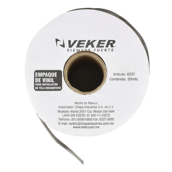 EMPAQUE DE VINIL 50 M GRIS OSCURO