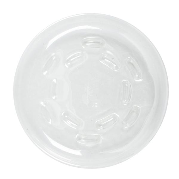 PLATO BASE DE PLÁSTICO 10" ANTIDERRAME PARA INTERIOR Y EXTERIOR