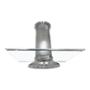 CAMPANA DE COCINA DE ISLA CRYSTAL 90 CM ACERO INOX PURIFICADORA Y EXTRACTORA