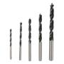 JUEGO DE BROCAS PARA MADERA ACERO 1/8" A 5/16" 5 PIEZAS