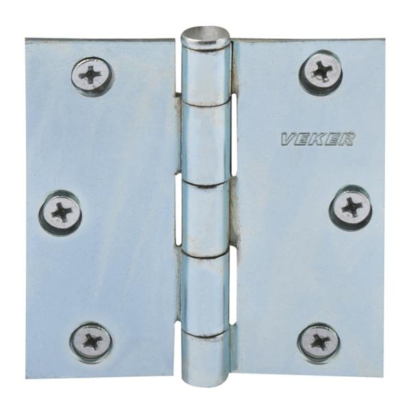 BISAGRA CABEZA PLANA 7.62 X 7.62 CM PLATA 2 PIEZAS