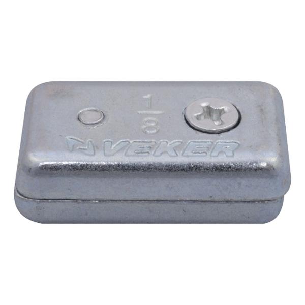 ABRAZADERAS PARA CABLE DE METAL PLATA 2 PIEZAS