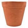 MACETA DE BARRO ALTA MEDIANA TERRACOTA 25.4 CM PARA INTERIOR Y EXTERIOR