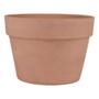 MACETA DE BARRO REDONDA MEDIANA TERRACOTA 8.5 " INTERIOR Y EXTERIOR